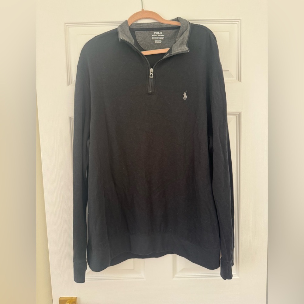 Polo Ralph Lauren Black 1/4 Zip Pullover